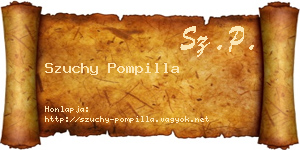 Szuchy Pompilla névjegykártya